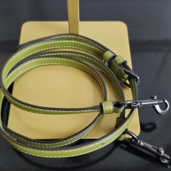 Coach NWOT Kacey Satchel Olive Green Detachable Crossbody Strap Suede & Leather - Picture 10 of 12